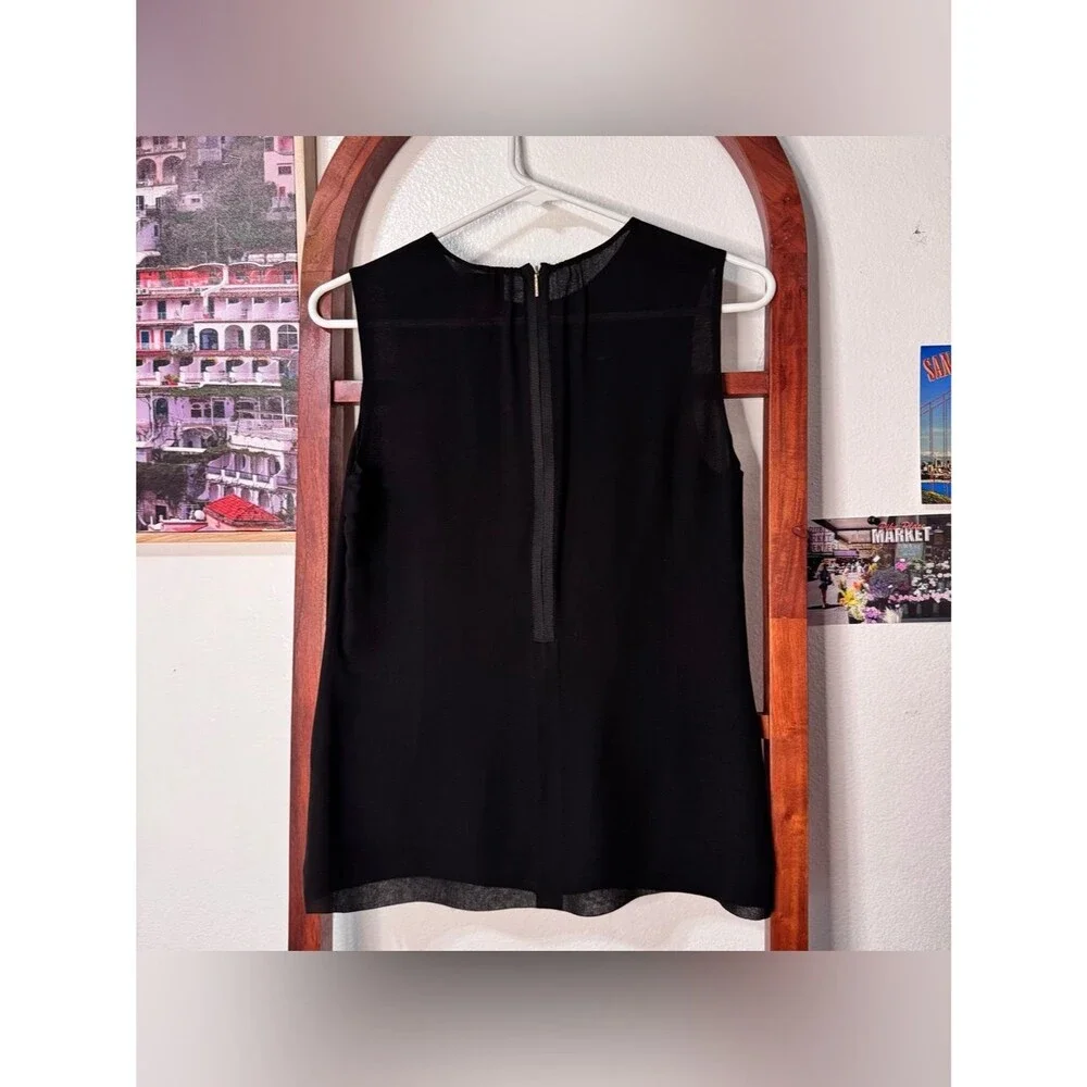 Tory Burch Silk Black Tank Top